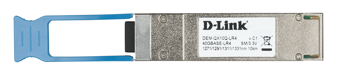 40GBASE-LR4 QSFP+ Single-Mode Transceiver, 10 km DEM-QX10Q-LR4