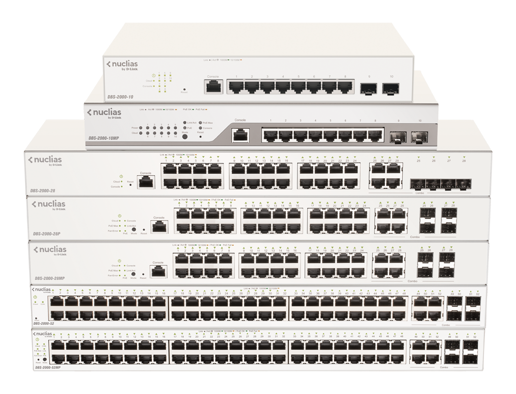 Nuclias Cloud-Managed Switches DBS-2000 Series