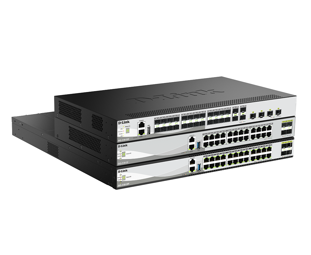 10G Layer 3 Stackable Aggregation Managed Switches DXS-3130 Series 3 10G Layer 3 Stackable Aggregation Managed Switches DXS-3130 Series