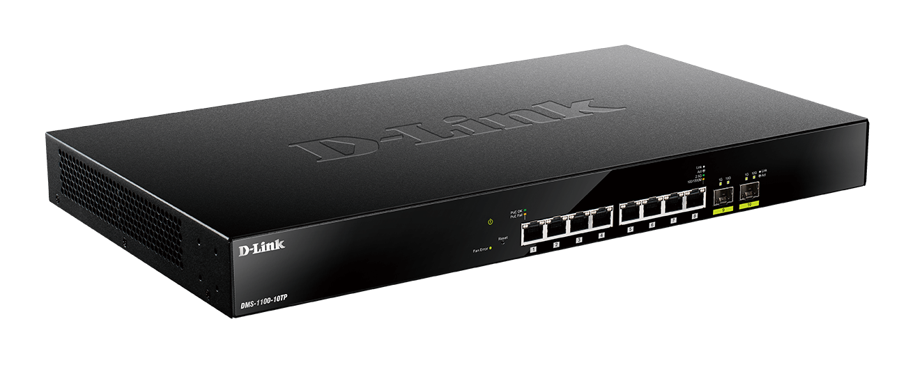10-Port Multi-Gigabit PoE Smart Managed Switch DMS-1100-10TP