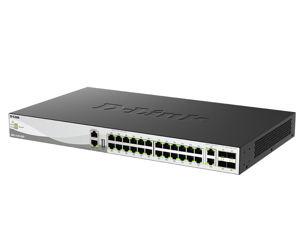 30-Port Layer 3 Stackable Multi-Gigabit Managed Switch DMS-3130-30TS