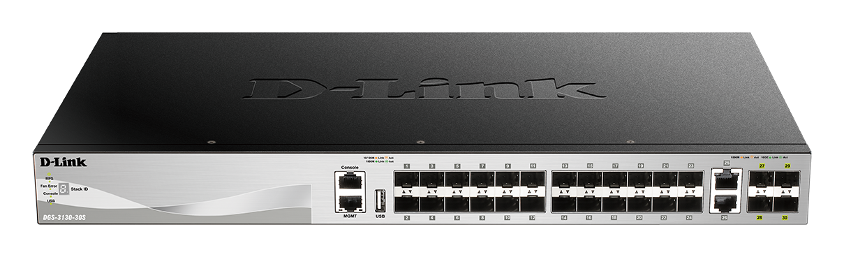 30-Port Lite Layer 3 Stackable Managed Switch DGS-3130-30S