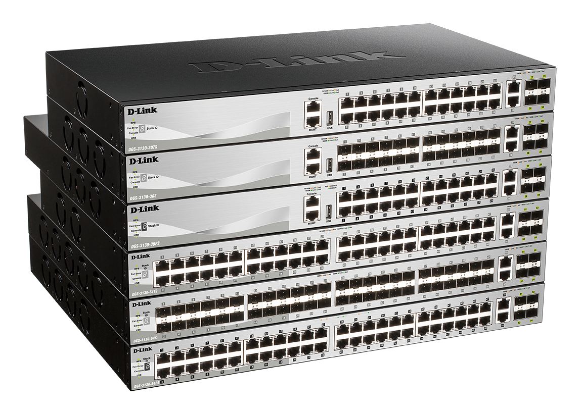 1G Layer 3 Stackable Managed Switches DGS-3130 Series