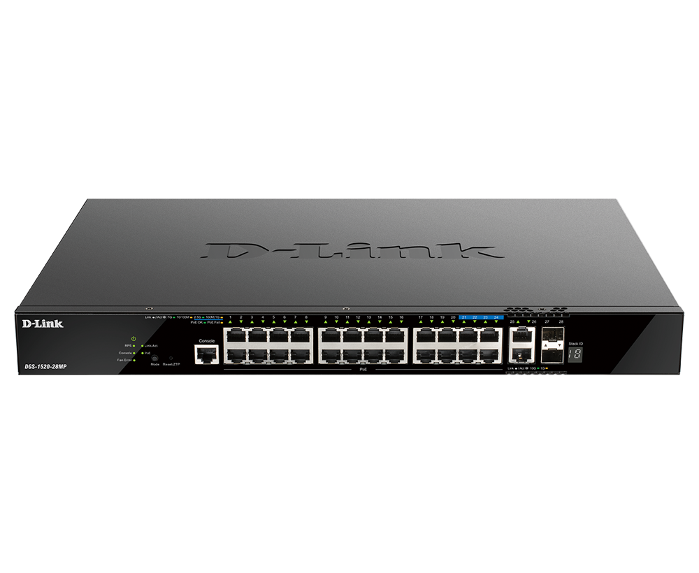 Layer 3 Stackable Smart Managed Switch DGS-1520-28MP