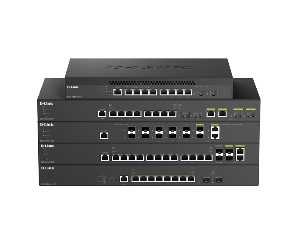 10G Multi-Gigabit Smart Managed Switches DXS-1210 Series