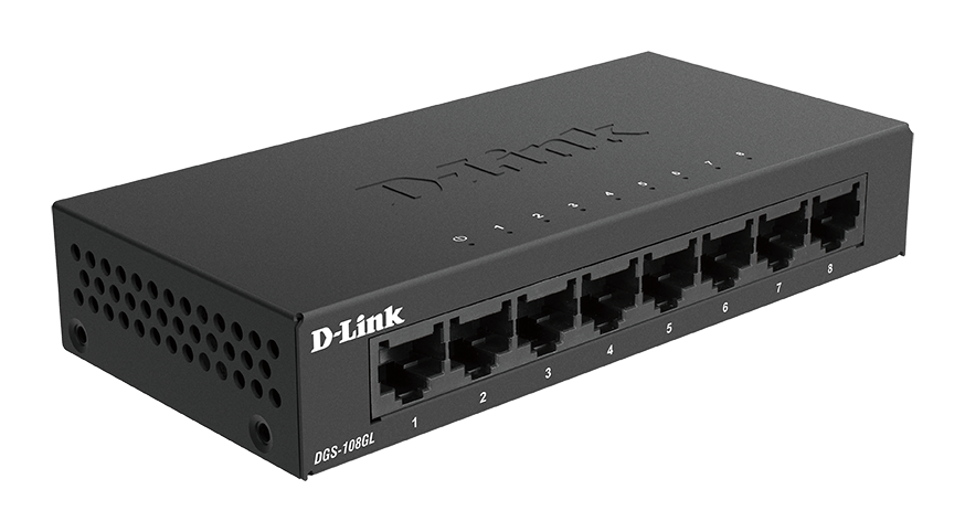 8-Port Gigabit Unmanaged Desktop Switch DGS-108GL