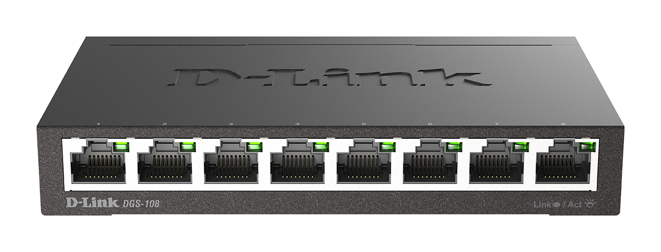 8-Port Gigabit Unmanaged Desktop Switch DGS-108