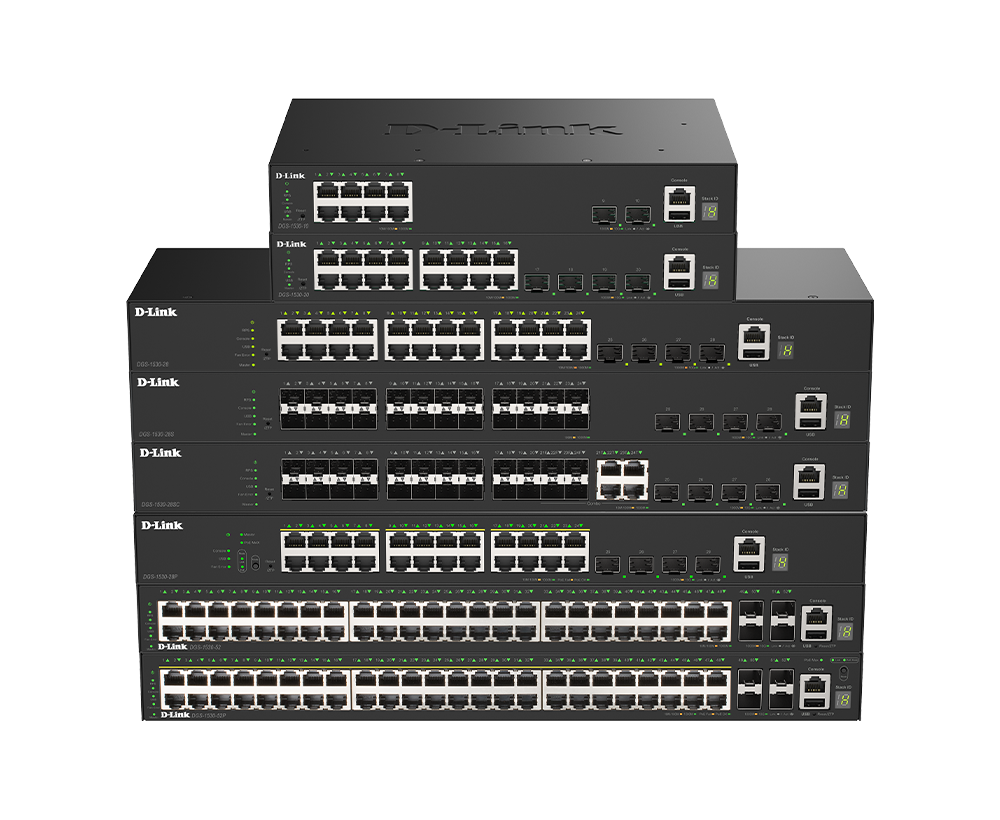 Gigabit Lite Layer 3 Stackable Smart Managed Switches DGS-1530 Series