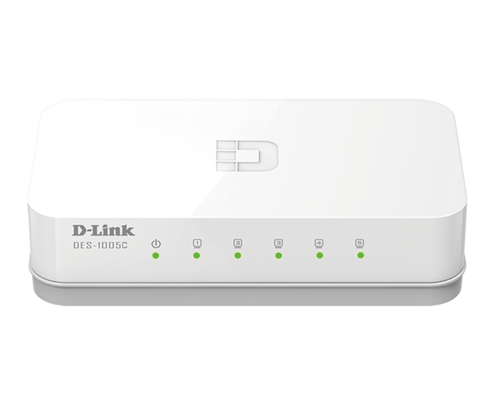 5-Port Fast Ethernet Unmanaged Switch DES-1005C